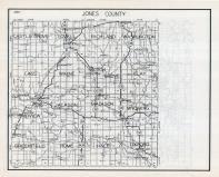 Jones County Map, Iowa State Atlas 1930c